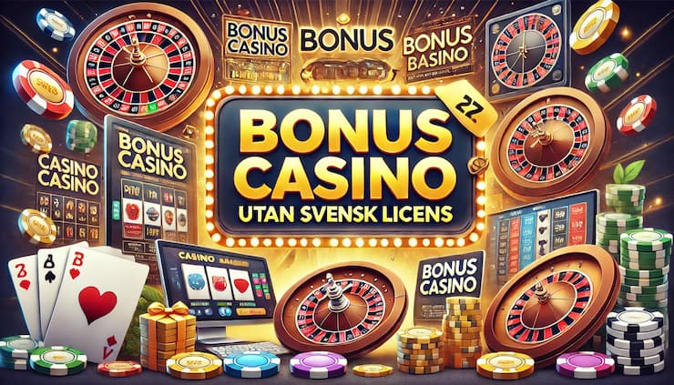 Bonus på online casino utan svensk licens